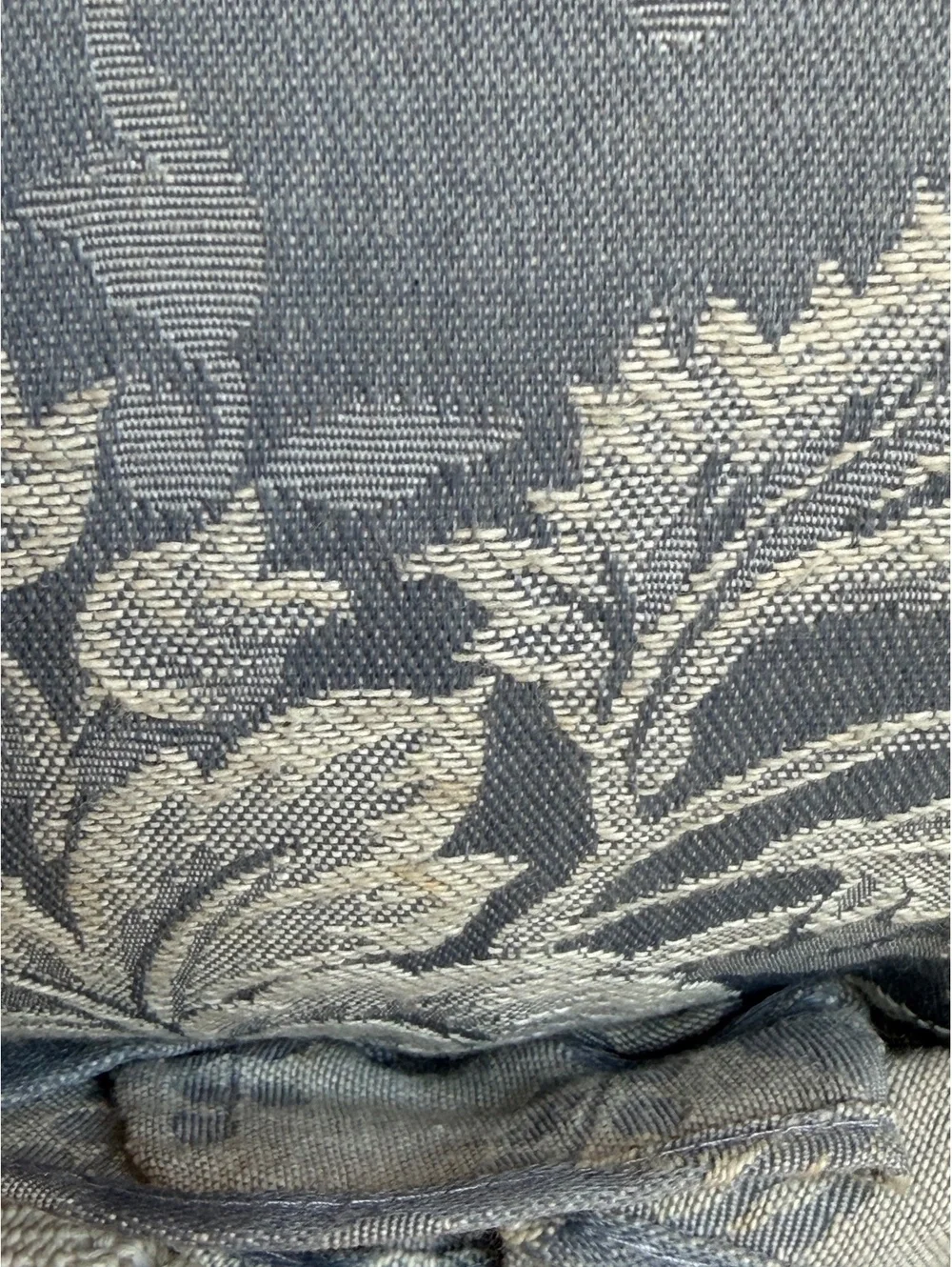 Vintage Sears Monte Carlo Floral Ruffle Throw Pillows Set of 2 16x16